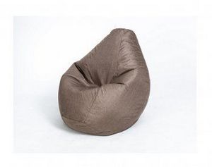 Кресло-мешок Груша велюр коричневое большое в Добрянке - dobryanka.ok-mebel.com | фото 1