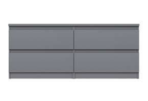 2.03.03.100.4 КАСТОР тумба 4 ящика RU серая в Добрянке - dobryanka.ok-mebel.com | фото 2