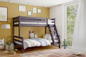 АДЕЛЬ Кровать двухъярусная с наклонной лестницей (лаванда) в Добрянке - dobryanka.ok-mebel.com | фото