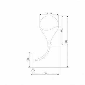 Бра Eurosvet Calyx 60168/1 латунь в Добрянке - dobryanka.ok-mebel.com | фото 3