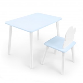 Детский комплект стол и стул «Облачко» Rolti Baby  (голубая столешница/голубое сиденье/белые ножки) в Добрянке - dobryanka.ok-mebel.com | фото