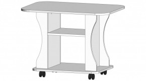 ДИПЛОМАТ Стол журнальный (белый) в Добрянке - dobryanka.ok-mebel.com | фото