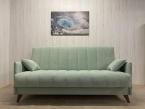 Диван Престиж-3 (НПБ) велюр Sensey mist green в Добрянке - dobryanka.ok-mebel.com | фото