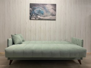 Диван Престиж-3 (НПБ) велюр Sensey mist green в Добрянке - dobryanka.ok-mebel.com | фото 3