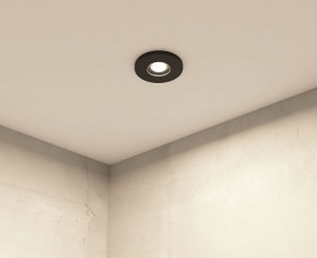 DK2036-BK Встраиваемый светильник влагозащ., IP 44, до 15 Вт, GU10, LED, черный, алюминий в Добрянке - dobryanka.ok-mebel.com | фото 7