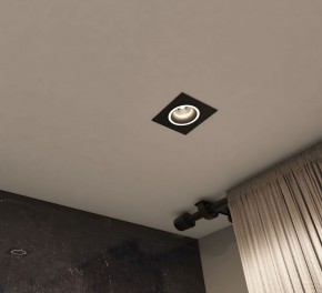 DK2061-BK Встраиваемый светильник IP 20, до 15 Вт, GU10, LED, черный, алюминий в Добрянке - dobryanka.ok-mebel.com | фото 4