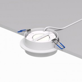 DK2090-WH Встраиваемый светильник FLAT, IP 20, до 15 Вт, GX53, LED, белый, алюминий в Добрянке - dobryanka.ok-mebel.com | фото 3