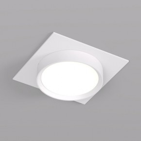 DK2091-WH Встраиваемый светильник FLAT, IP 20, до 15 Вт, GX53, LED, белый, алюминий в Добрянке - dobryanka.ok-mebel.com | фото