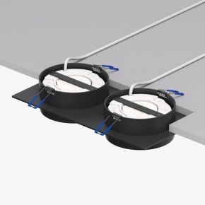 DK2092-BK Встраиваемый светильник FLAT, IP 20, до 15 Вт, GX53, LED, черный, алюминий в Добрянке - dobryanka.ok-mebel.com | фото 2