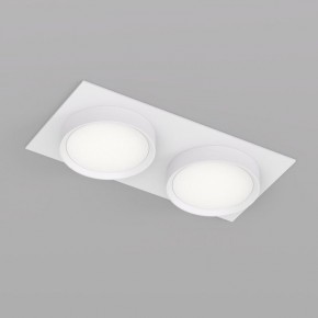 DK2092-WH Встраиваемый светильник FLAT, IP 20, до 15 Вт, GX53, LED, белый, алюминий в Добрянке - dobryanka.ok-mebel.com | фото 2