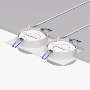 DK2092-WH Встраиваемый светильник FLAT, IP 20, до 15 Вт, GX53, LED, белый, алюминий в Добрянке - dobryanka.ok-mebel.com | фото 4