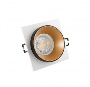 DK2402-GD Встраиваемый светильник, IP 20, 50 Вт, GU10, черный/золотой, алюминий в Добрянке - dobryanka.ok-mebel.com | фото