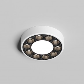 DK2440-WB Встраиваемый светильник DUAL 5+5 Вт, LED 4000K, IP 20, d90mm, белый/черный, алюминий/акрил в Добрянке - dobryanka.ok-mebel.com | фото