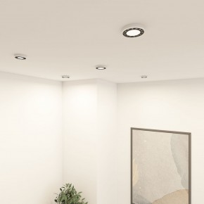 DK2441-WB Встраиваемый светильник DUAL 9+9 Вт, LED 4000K, IP 20, d120mm, белый/черный, алюминий/акрил в Добрянке - dobryanka.ok-mebel.com | фото 6