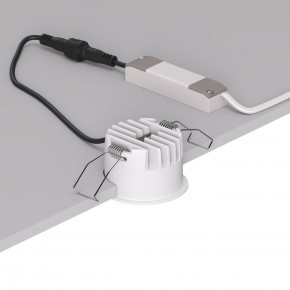 DK2510-WB Встраиваемый светильник SPACE со светодиодом d65 220V 8W 38° 4000К IP20 белый/черный алюминий в Добрянке - dobryanka.ok-mebel.com | фото 3