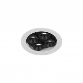 DK2510-WB Встраиваемый светильник SPACE со светодиодом d65 220V 8W 38° 4000К IP20 белый/черный алюминий в Добрянке - dobryanka.ok-mebel.com | фото 4