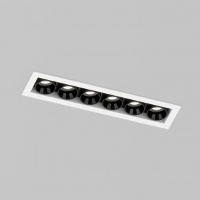 DK2514-WB Встраиваемый светильник SPACE со светодиодом L126mm 220V 10W 38° 4000К IP20 белый/черный алюминий в Добрянке - dobryanka.ok-mebel.com | фото