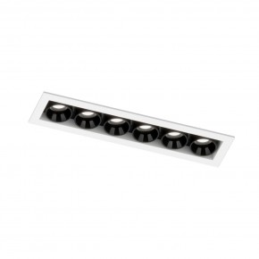 DK2514-WB Встраиваемый светильник SPACE со светодиодом L126mm 220V 10W 38° 4000К IP20 белый/черный алюминий в Добрянке - dobryanka.ok-mebel.com | фото 5