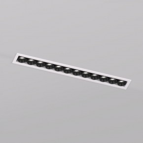 DK2515-WB Встраиваемый светильник SPACE со светодиодом L240mm 220V 20W 38° 4000К IP20 белый/черный алюминий в Добрянке - dobryanka.ok-mebel.com | фото