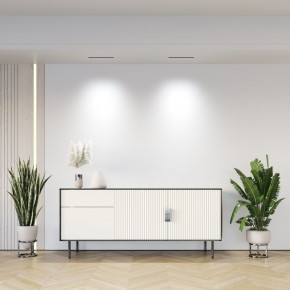 DK2515-WB Встраиваемый светильник SPACE со светодиодом L240mm 220V 20W 38° 4000К IP20 белый/черный алюминий в Добрянке - dobryanka.ok-mebel.com | фото 7