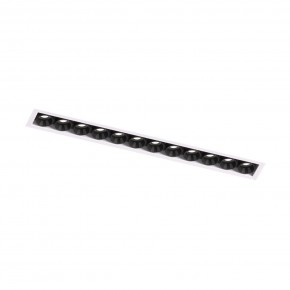 DK2532-WB Встраиваемый светильник SPACE со светодиодом под шпатлевку L240mm 220V 20W 38° 4000К IP20 белый/черный алюминий в Добрянке - dobryanka.ok-mebel.com | фото 5