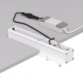 DK2532-WB Встраиваемый светильник SPACE со светодиодом под шпатлевку L240mm 220V 20W 38° 4000К IP20 белый/черный алюминий в Добрянке - dobryanka.ok-mebel.com | фото 6
