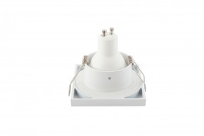 DK3014-WH Встраиваемый светильник влагозащ., IP 44, 50 Вт, GU10, белый, алюминий в Добрянке - dobryanka.ok-mebel.com | фото 5