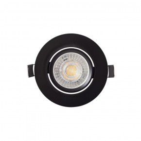 DK3020-BK Встраиваемый светильник, IP 20, 10 Вт, GU5.3, LED, черный, пластик в Добрянке - dobryanka.ok-mebel.com | фото 3