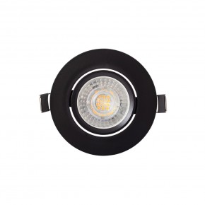 DK3020-BK Встраиваемый светильник, IP 20, 10 Вт, GU5.3, LED, черный, пластик в Добрянке - dobryanka.ok-mebel.com | фото