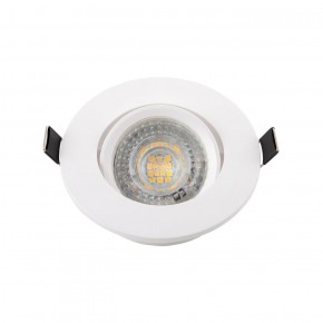 DK3020-WH Встраиваемый светильник, IP 20, 10 Вт, GU5.3, LED, белый, пластик в Добрянке - dobryanka.ok-mebel.com | фото 2