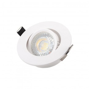 DK3020-WH Встраиваемый светильник, IP 20, 10 Вт, GU5.3, LED, белый, пластик в Добрянке - dobryanka.ok-mebel.com | фото 3
