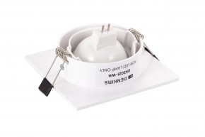 DK3021-WH Встраиваемый светильник, IP 20, 10 Вт, GU5.3, LED, белый, пластик в Добрянке - dobryanka.ok-mebel.com | фото 4