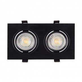 DK3022-BK Встраиваемый светильник, IP 20, 10 Вт, GU5.3, LED, черный, пластик в Добрянке - dobryanka.ok-mebel.com | фото 2