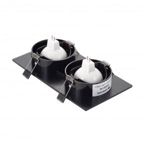DK3022-BK Встраиваемый светильник, IP 20, 10 Вт, GU5.3, LED, черный, пластик в Добрянке - dobryanka.ok-mebel.com | фото 3