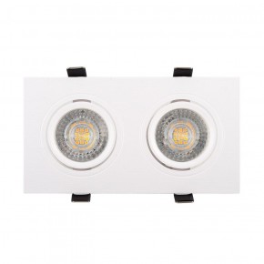 DK3022-WH Встраиваемый светильник, IP 20, 10 Вт, GU5.3, LED, белый, пластик в Добрянке - dobryanka.ok-mebel.com | фото