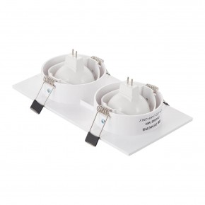 DK3022-WH Встраиваемый светильник, IP 20, 10 Вт, GU5.3, LED, белый, пластик в Добрянке - dobryanka.ok-mebel.com | фото 3