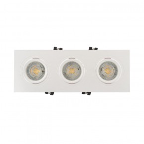 DK3023-WH Встраиваемый светильник, IP 20, 10 Вт, GU5.3, LED, белый, пластик в Добрянке - dobryanka.ok-mebel.com | фото 2