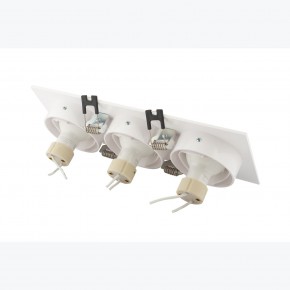 DK3023-WH Встраиваемый светильник, IP 20, 10 Вт, GU5.3, LED, белый, пластик в Добрянке - dobryanka.ok-mebel.com | фото 4