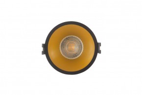 DK3026-BG Встраиваемый светильник, IP 20, 10 Вт, GU5.3, LED, черный/золотой, пластик в Добрянке - dobryanka.ok-mebel.com | фото 1