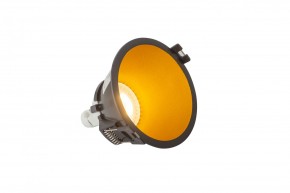 DK3026-BG Встраиваемый светильник, IP 20, 10 Вт, GU5.3, LED, черный/золотой, пластик в Добрянке - dobryanka.ok-mebel.com | фото 3