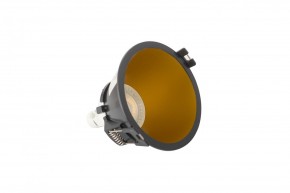DK3026-BG Встраиваемый светильник, IP 20, 10 Вт, GU5.3, LED, черный/золотой, пластик в Добрянке - dobryanka.ok-mebel.com | фото 4