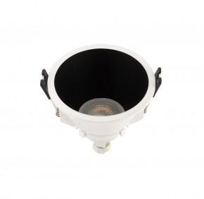 DK3026-WB Встраиваемый светильник, IP 20, 10 Вт, GU5.3, LED, белый/черный, пластик в Добрянке - dobryanka.ok-mebel.com | фото 2