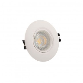 DK3028-WH Встраиваемый светильник, IP 20, 10 Вт, GU5.3, LED, белый, пластик в Добрянке - dobryanka.ok-mebel.com | фото 2