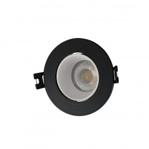 DK3061-BK+WH Встраиваемый светильник, IP 20, 10 Вт, GU5.3, LED, черный/белый, пластик в Добрянке - dobryanka.ok-mebel.com | фото