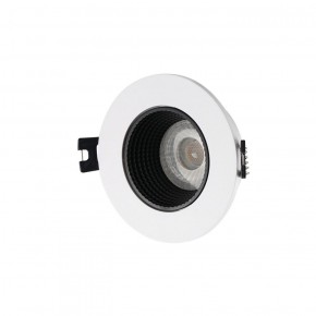 DK3061-WH+BK Встраиваемый светильник, IP 20, 10 Вт, GU5.3, LED, белый/черный, пластик в Добрянке - dobryanka.ok-mebel.com | фото 1