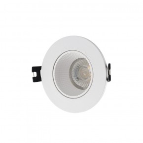 DK3061-WH Встраиваемый светильник, IP 20, 10 Вт, GU5.3, LED, белый/белый, пластик в Добрянке - dobryanka.ok-mebel.com | фото