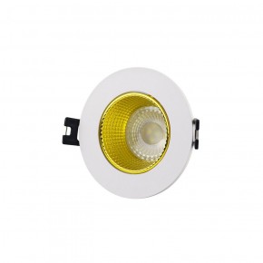 DK3061-WH+YE Встраиваемый светильник, IP 20, 10 Вт, GU5.3, LED, белый/желтый, пластик в Добрянке - dobryanka.ok-mebel.com | фото 1