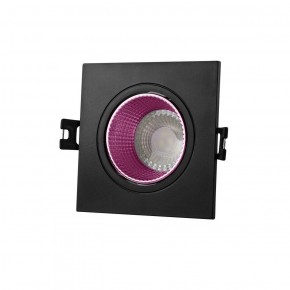 DK3071-BK+PI Встраиваемый светильник, IP 20, 10 Вт, GU5.3, LED, черный/розовый, пластик в Добрянке - dobryanka.ok-mebel.com | фото