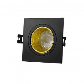 DK3071-BK+YE Встраиваемый светильник, IP 20, 10 Вт, GU5.3, LED, черный/желтый, пластик в Добрянке - dobryanka.ok-mebel.com | фото