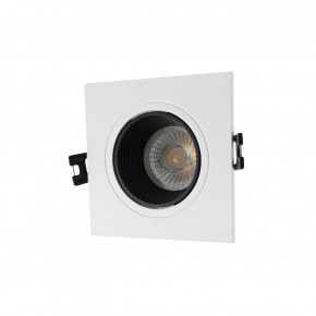 DK3071-WH+BK Встраиваемый светильник, IP 20, 10 Вт, GU5.3, LED, белый/черный, пластик в Добрянке - dobryanka.ok-mebel.com | фото